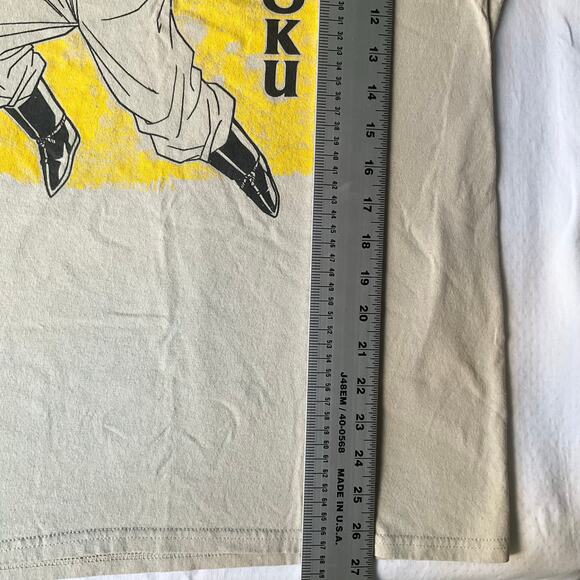 DragonBallZ Men’s Short Sleeve T-shirt size M, Green, Goku Sudoku - Picture 3 of 7